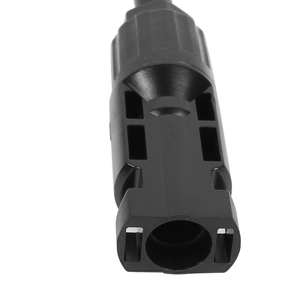 Mc4 - Juego de adaptadores para paneles solares (PV1-F, 5 m, 10 AWG, 32 A, 6 mm2, conectores macho)