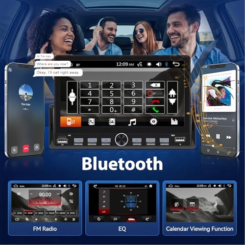 Radio para auto con pantalla táctil de 7 pulgadas y Bluetooth miniatura 3