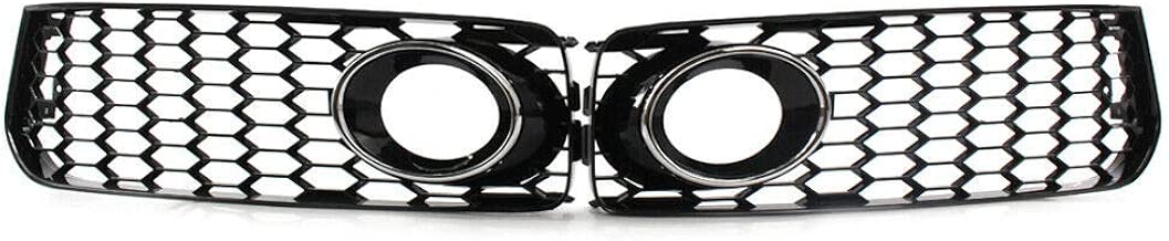 Ancher Black Fog Light Grilles w/Chrome Trim Ring fit for 08-12 Audi A5/S5 B8 S-Line RS5 Style 2008 2009 2010 2011 2012 Notice: for S-Line Bumpers Only!! Not for Standard Bumpers!! - coolthings.us