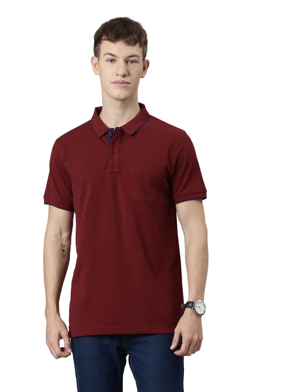 classic polo Men's Casual Solid Half Sleeve T-Shirt-picture-41