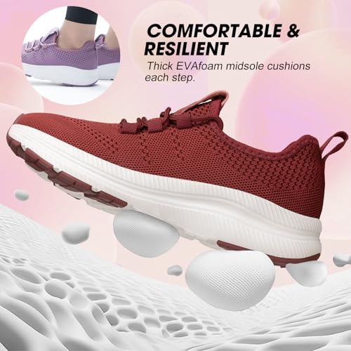 Image of ZOVE Wide Toe Box Shoes Women Extra Wide Width Sneakers Ultra Light Road Running Shoes Non-Slip Tennis Sneakers Breathable Walking Athletic