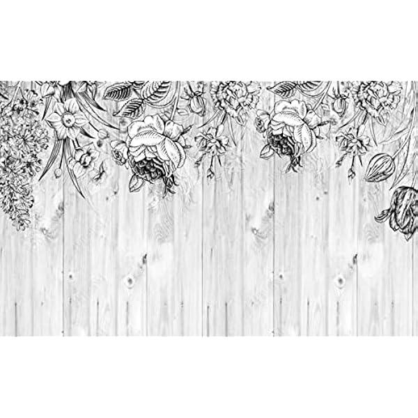 songqians Behang 3D Muurschildering Schwarz-Weiße Rosenholzmaserung Foto Muurschildering Home Decor voor Woonkamer en Slaapkamer -319042 350x250cm