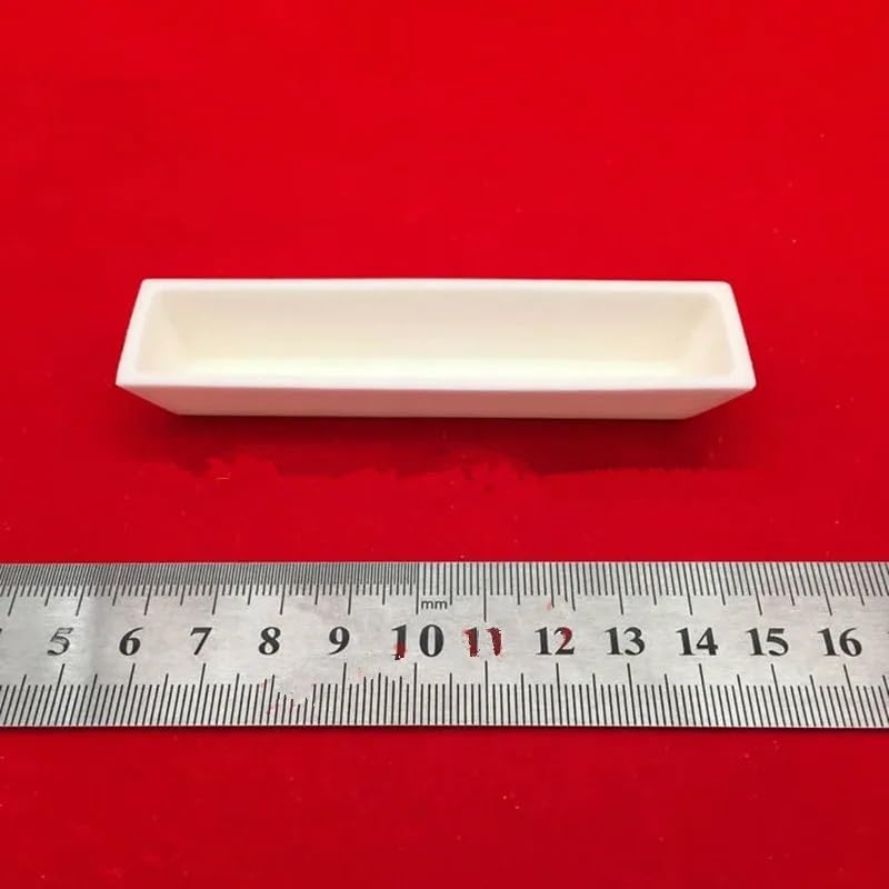 Crisol de laboratorio Al2O3 cerámico trapezoidal denso para fusión precisa 6