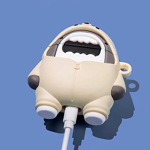 Miniatura 6 de ZOSTLAND 2 fundas para auriculares inalámbricos, lindo llavero grueso y suave, anillo portátil de silicona a prueba de golpes, compatible con Apple