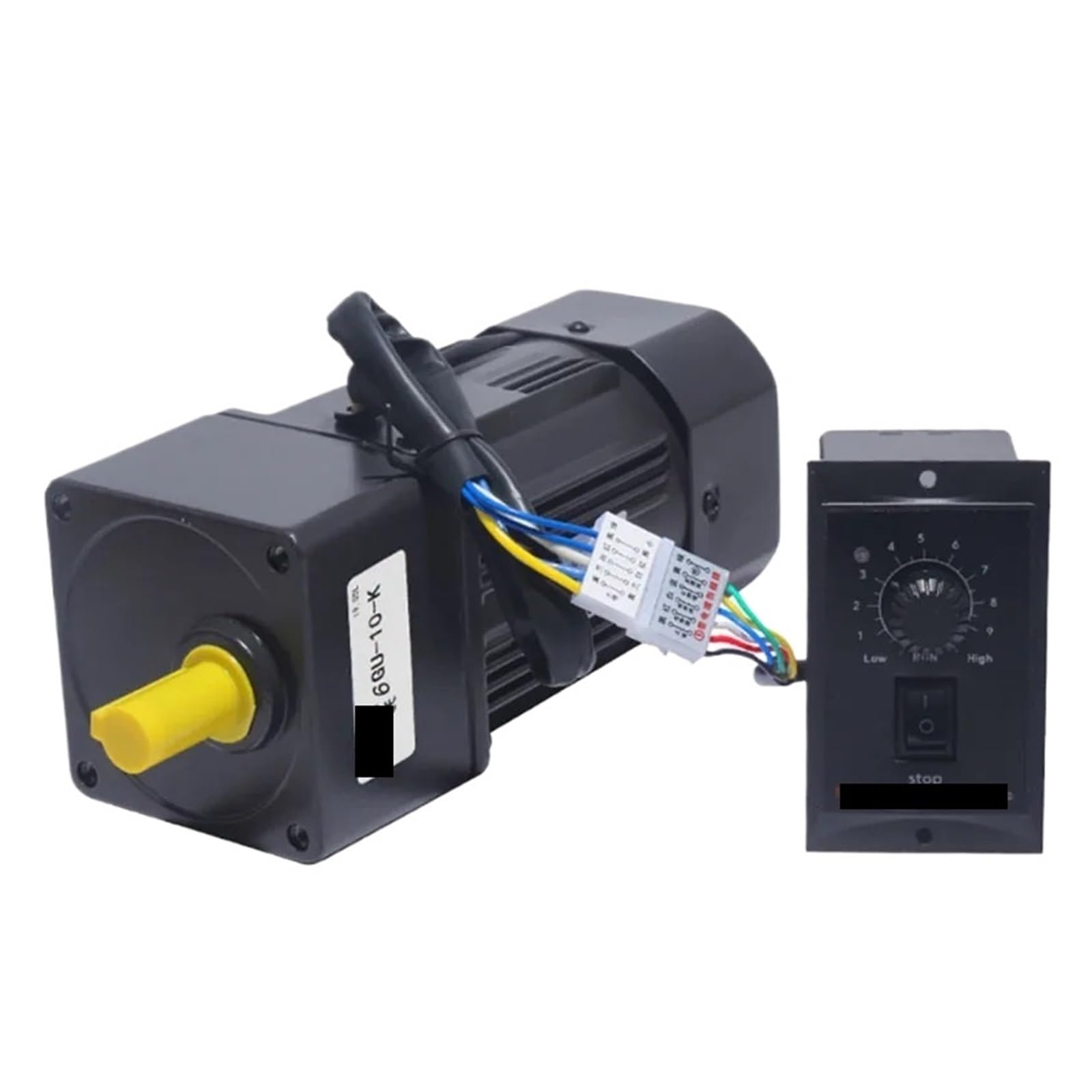 HYRBNSDLK Asynchronous Motor 6RK200GU-CF 220V AC Geared Motors 200W Induction with Gearboxes and US-52 Speed Controller(8rpm 150K)