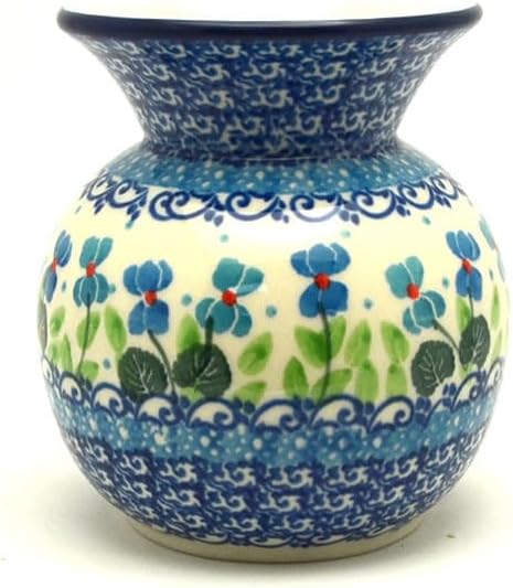Polish Pottery Bubble Vase - Dutch Iris