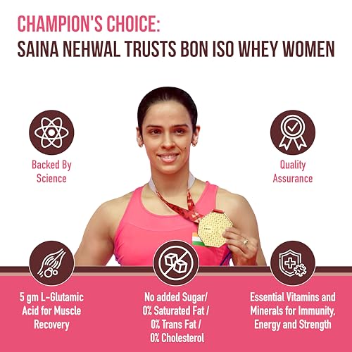 Image of 100% Protein Isolate Designed For Today's Women, 1kg | Muscle Recovery, Bone Strength, Menstrual Health & Holistic Well-being | 24g Protein, 329 mg Calcium, 81 mcg Folic Acid, Biotin, Vit C, B6, B12, 5.5g BCAA, Zinc and Minerals | Irish Chocolate (Pack of 1)