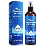 Magnesium Oil Spray 8.6Fl Oz, Pure Magnesium Spray for Feet, Body and Skin, Topical Mg Oil, Easy to Absorb