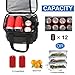 Femuar Reusable Lunch Box for Men/Women - Insulated Lunch Bag Leakproof Lunchbox for Work Office Picnic Beach - Freezable Lunch Cooler Bag with Adjustable Shoulder Strap - Black