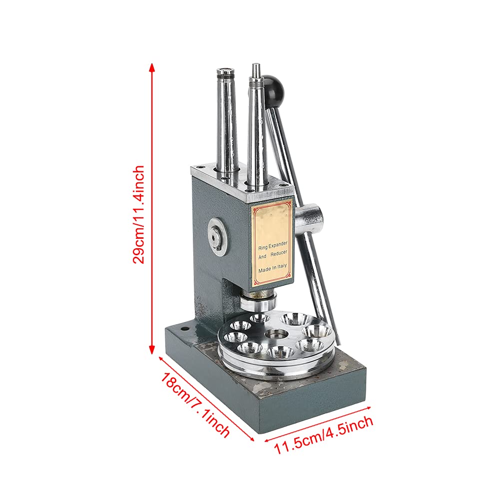 Estirador y reductor de anillos profesional, herramienta de ajuste de tamaño de anillos, dimensionado preciso para reparación de joyas en el hogar, amplía o reduce los anillos de 1