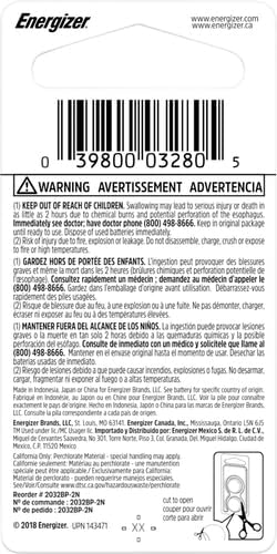 Energizer Lithium 2032 Batería Electrónica 3V 2 pk miniatura 3