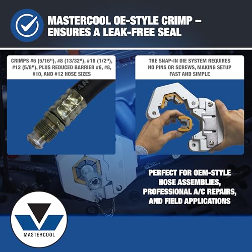 Mastercool 71500-A Hydra-Krimp herramienta hidráulica miniatura 4