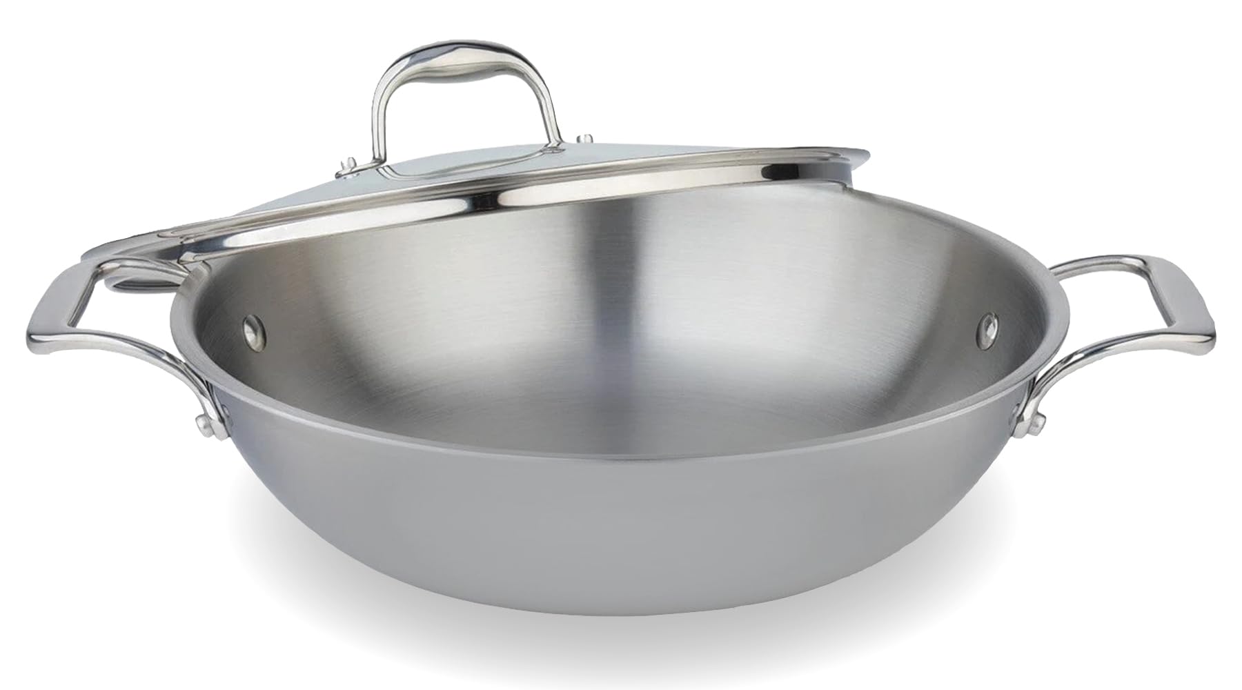 Meyer - SuperSteel Tri-Ply Clad Stainless Steel Wok with Lid