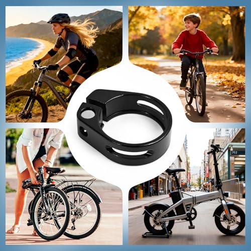 Cycles Bike Seat Post Clamp, Aluminum Alloy Seat Tube Clip Bike Quick Release Clamp (Diameter 34.9mm)