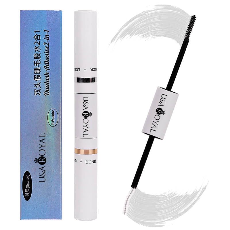U&A ROYAL Lash Bond and Seal Glue – Waterproof & Long Retention (48–72 Hours), Strong Hold for DIY Cluster Lash Extensions – 5ml + 5ml