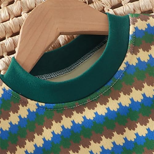 Toddler Boys Fleece Pullover Autumn Winter Long Sleeve Warm Sweatshirt Classic Grid Pullover Sweatshirt4