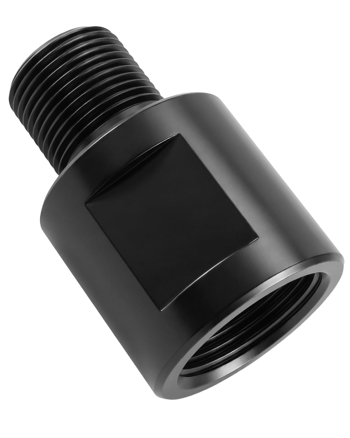 Adaptador de rosca 1/2-28 a 5/8-24 en acero de precisión con tratamiento anticorrosión