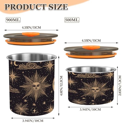 Envase hermético para café acero inoxidable 900 ml miniatura 2