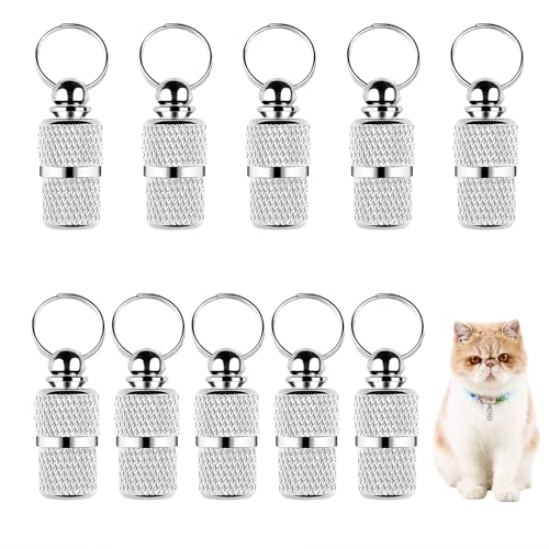 Auroriel 10 Pièces de Marqueurs d'Adresse Personnalisés pour Chiens et Chats, Marque de Chien Gravurable, Tag d'Identité pour Animaux de Compagnie Chien...