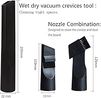 Vista 3 de Accesorios de accesorios para aspiradora de 1 1/4 pulgadas, kit de herramientas para aspiradora, cepillo polvoriento con adaptador de manguera