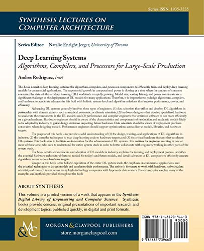 Deep Learning Systems: Algorithms, Compilers, and Processors for Large-scale Production (Synthesis Lectures on Computer Architecture) - Thumbnail 2