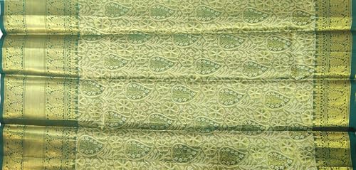 Image of VFCollections Women's Kanchipuram Silk Pure Pattu Sarees With Blouse