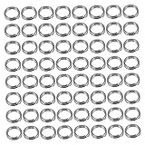 NULYLU 100pcs Fishing Double Turning Silver Joint for Fishing Accessories Inner for Lures and Baits for All Anglers and Enthusiasts