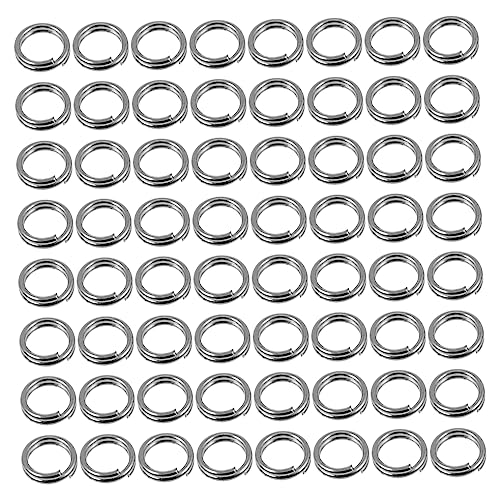 NULYLU 100pcs Fishing Double Turning Silver Joint for Fishing Accessories Inner for Lures and Baits for All Anglers and Enthusiasts