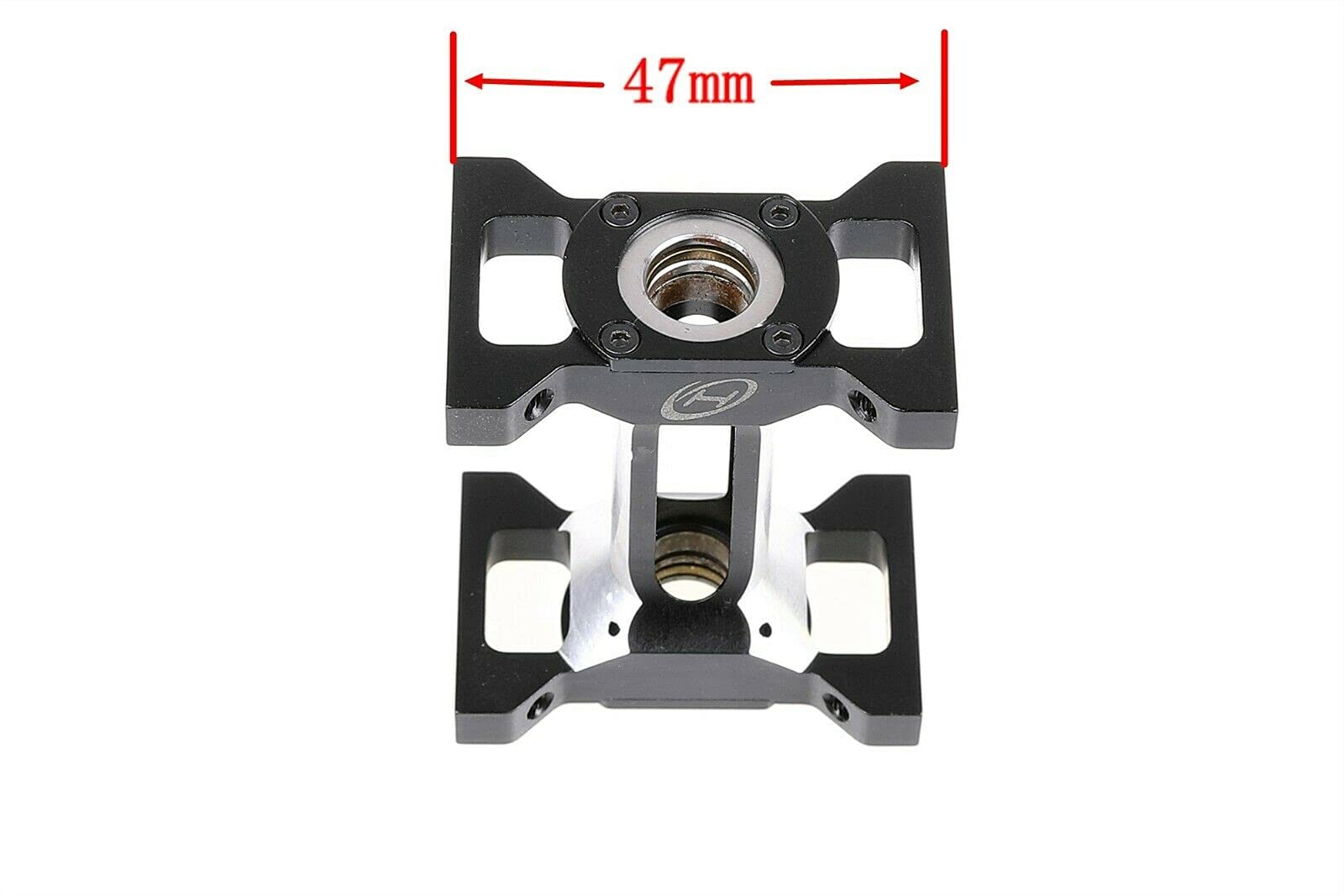 CNC Main Shaft Bearing Block for Align Trex T-rex 550 RC Helicopter (Width:47mm)