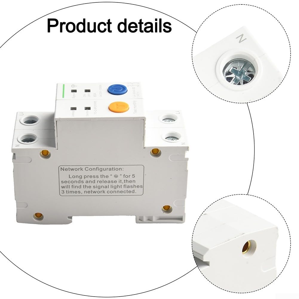 per interruttore Smart WiFi 2P 63A Din Rail Controllo Vocale(63A)