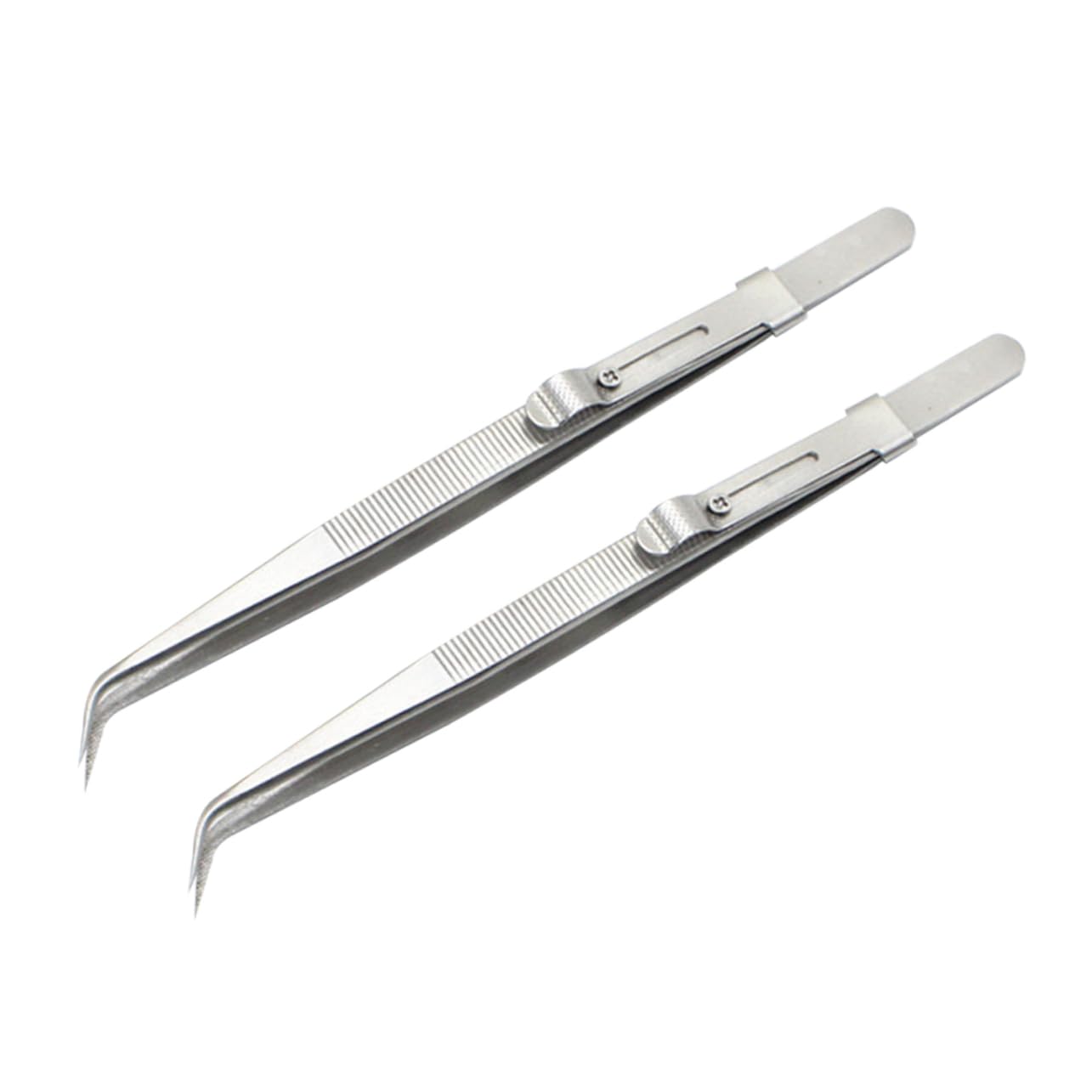 Mipcase 6pezzi Pinzette Acciaio Inossidabile Con Punta Sottile e Curva Per Manicure Riparazioni e Gioielli Pinzette Multifunzionali e Antiscivolo Per Uso Professionale e Personale