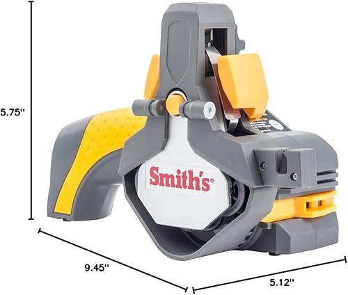 Miniatura 6 de Smith's 50969 Afilador de cuchillos y herramientas eléctrico inalámbrico - Amarillo - Recargable - Portátil - Mango de agarre suave - Cinturones