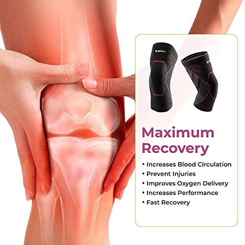 Boldfit Knee Support For Men Knee Caps For Women Knee Cap For Men Knee Support For Women Knee Brace For Knee Pain Relief Products Knee Pad Knee Guard Knee Caps Knee Support For Gym Squats - S