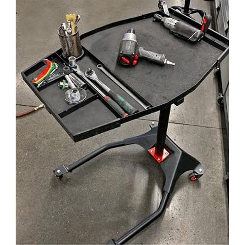 Image of Mobile Trolley Under Bonnet Tool Heavy Duty Professional Adjustable Mobile Table