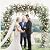Purlyu Metal Pergola Arbor Steel Garden Arch,Wedding Arch 7'10" High x 4'6" Wide or 6'.5" High x7'.6" Wide, Garden Arbor for Various Climbing Plant, Outdoor Garden Lawn Backyard(PLGR221OW)