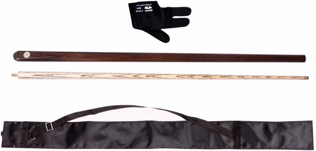 Club 147 Combo of Omni Half Normal Joint Glossy Snooker N Pool CUE with CUE Cover N Glove
