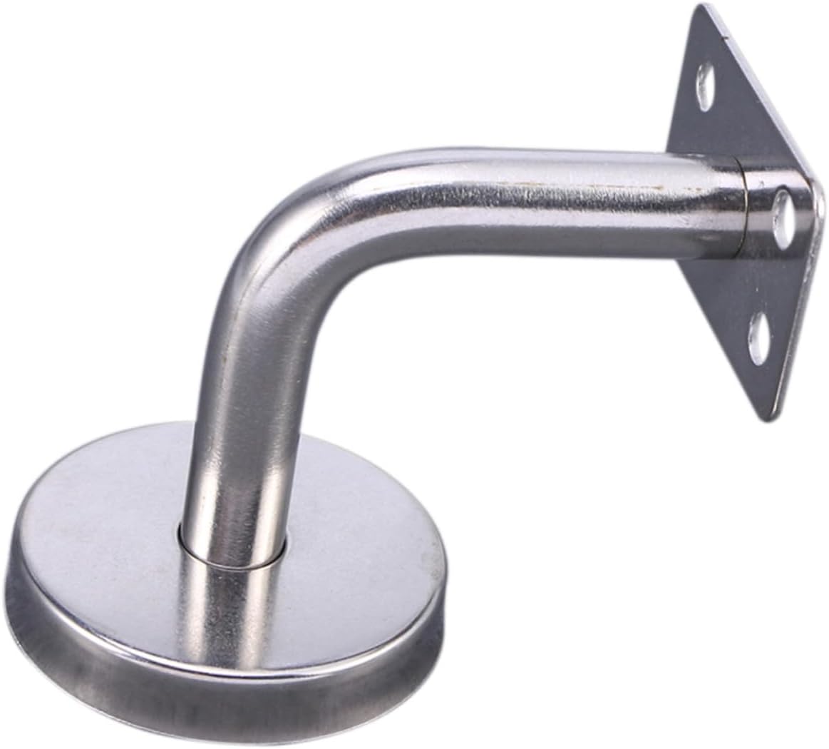 NUOBESTY 2pcs Banister Bracket Support Heavy Duty Handrail Holder Wall Mounted for Stairs Hotel Office