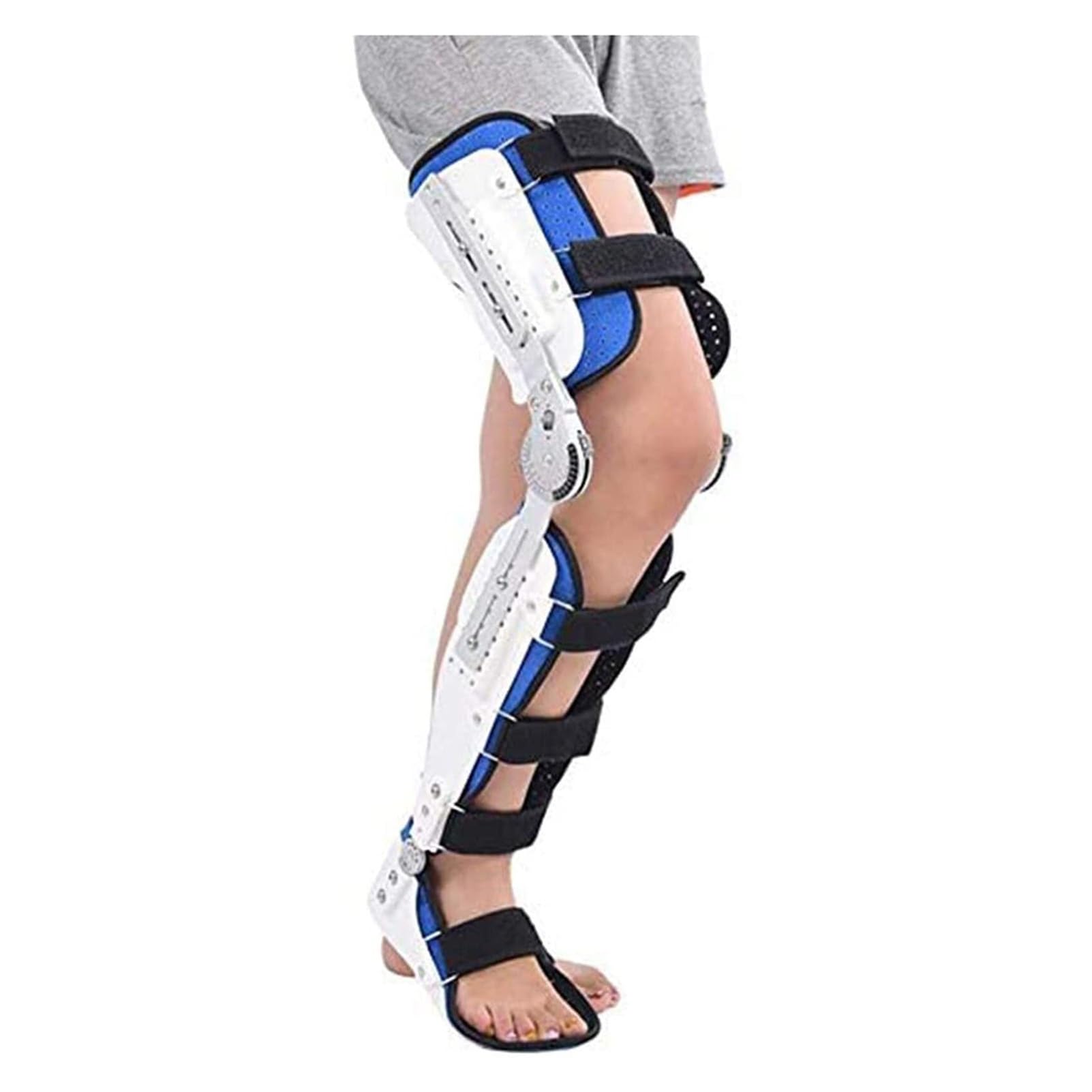 Tutore Ginocchio con Ferro Stabilizzatore - Ginocchiera Ortopedica Regolabile per Artrosi, Menisco e Post-Operatorio con Stabilizzatori Laterali (Adatta Uomo/Donna)