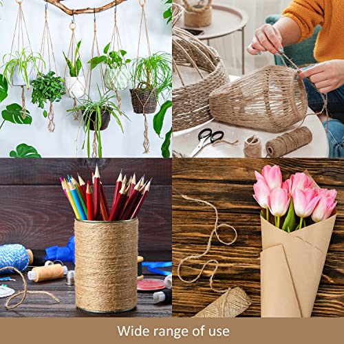 D.RECT 100m Jute-Schnur Natur Braun Jute-Kordel | Packschnur Geschenk-Band Bastelschnur Dekokordel | 1,2mm Dicke | Für: Verpackung, DIY Kunst-Handwerk, Floristik, Dekoration