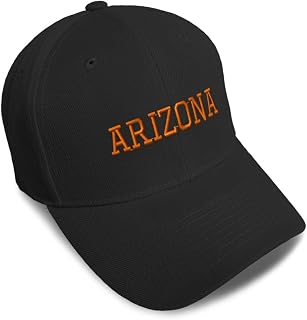 Custom Baseball Caps for Men & Women Embroidered Arizona Az Ariz. Arizonan America Grand Canyon Flags