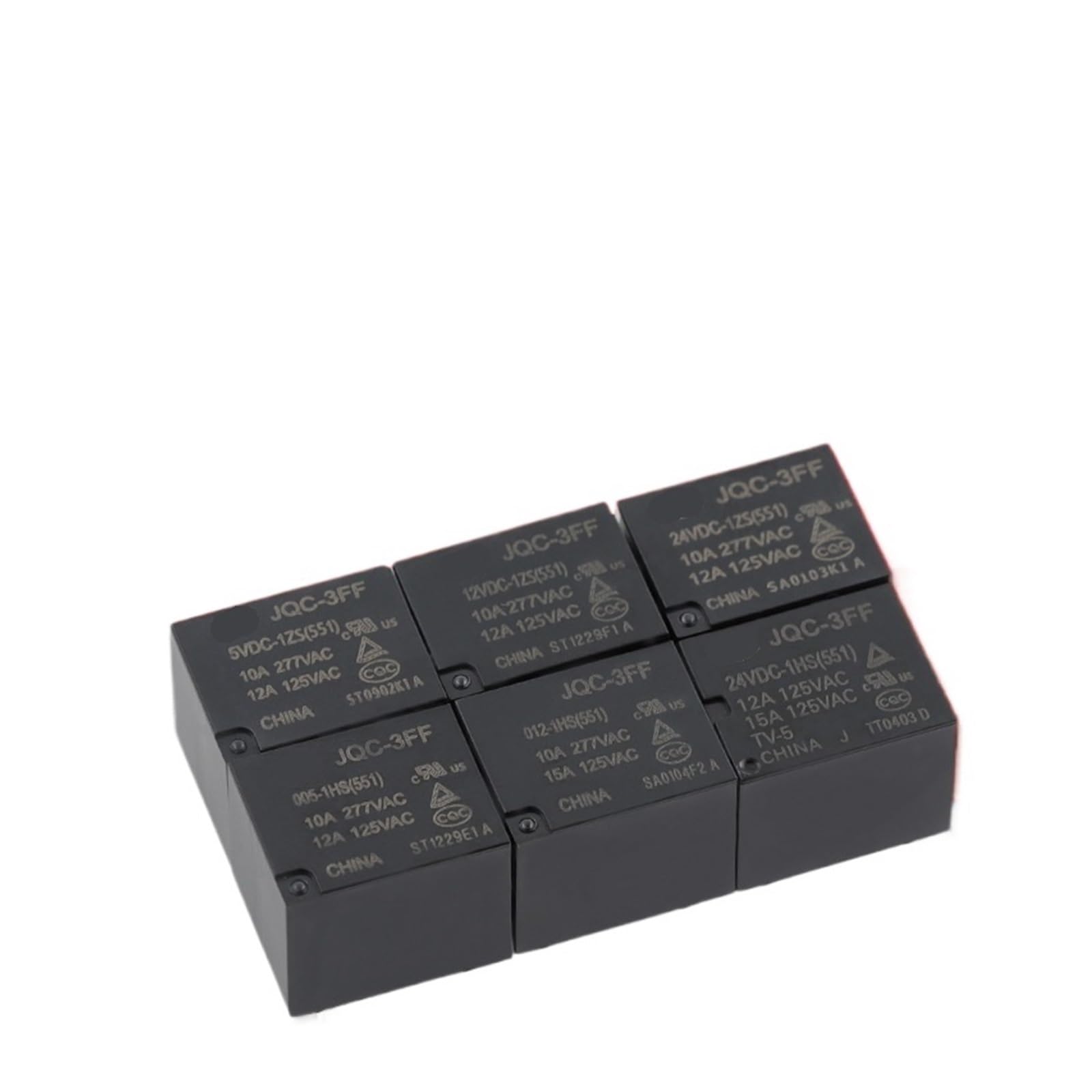 Relais JQC-3FF-012-1HS pour automatisme et domotique 15A 12V HF3FF-012-1HS