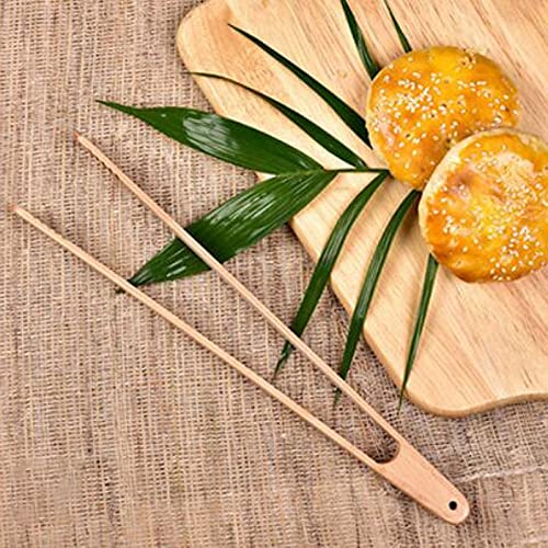 Pinces à Sac de Barbecue pour Aliments, Pince de Service de Salade de Cuisine en Bois, Viande, Pain grillé, ustensiles en Bois