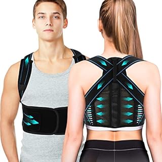 Posture Corrector with 2 replaceable support plates for Men and Women, Upper Back