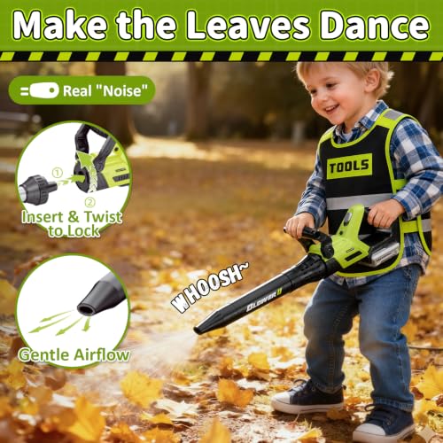 Image of KidBloom 2-in-1 Kids Leaf Blower & Kids Weed Wacker Toy, Gardening Tool Set