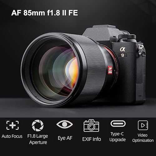 Miniatura 9 de VILTROX Lente de cámara de enfoque automático F1.2 f1.2 E PRO APS-C de 2.953 in para Sony E Mount ZV-E10 FX30 FX3 a7C a7C a7R a7S a7S a7S a7R a7R