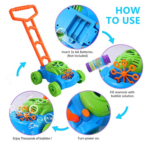 Herefun Tosaerba Bubble per Bambini, Tagliaerba