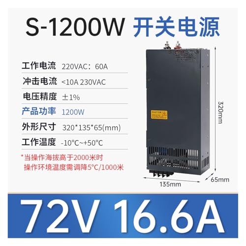 Alimentation à découpage robuste série S 1200W 72V haute précision - 3