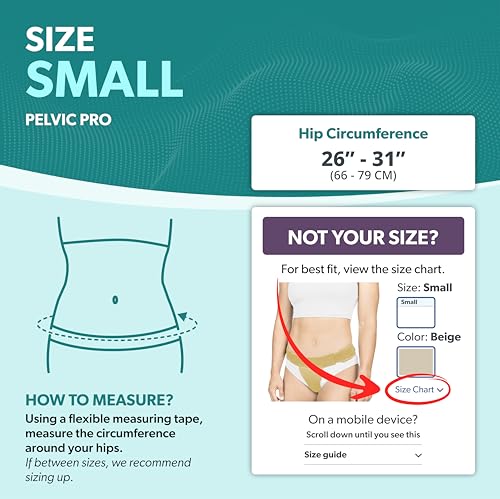 Image of BraceAbility Pelvic Pro - Patented Prolapsed Uterus Support Belt - Women's Brace for Treating Dropped Bladder, Uterine Prolapse, Vulvar Varicosities, Postpartum and Symphysis Pubis Dysfunction (S)