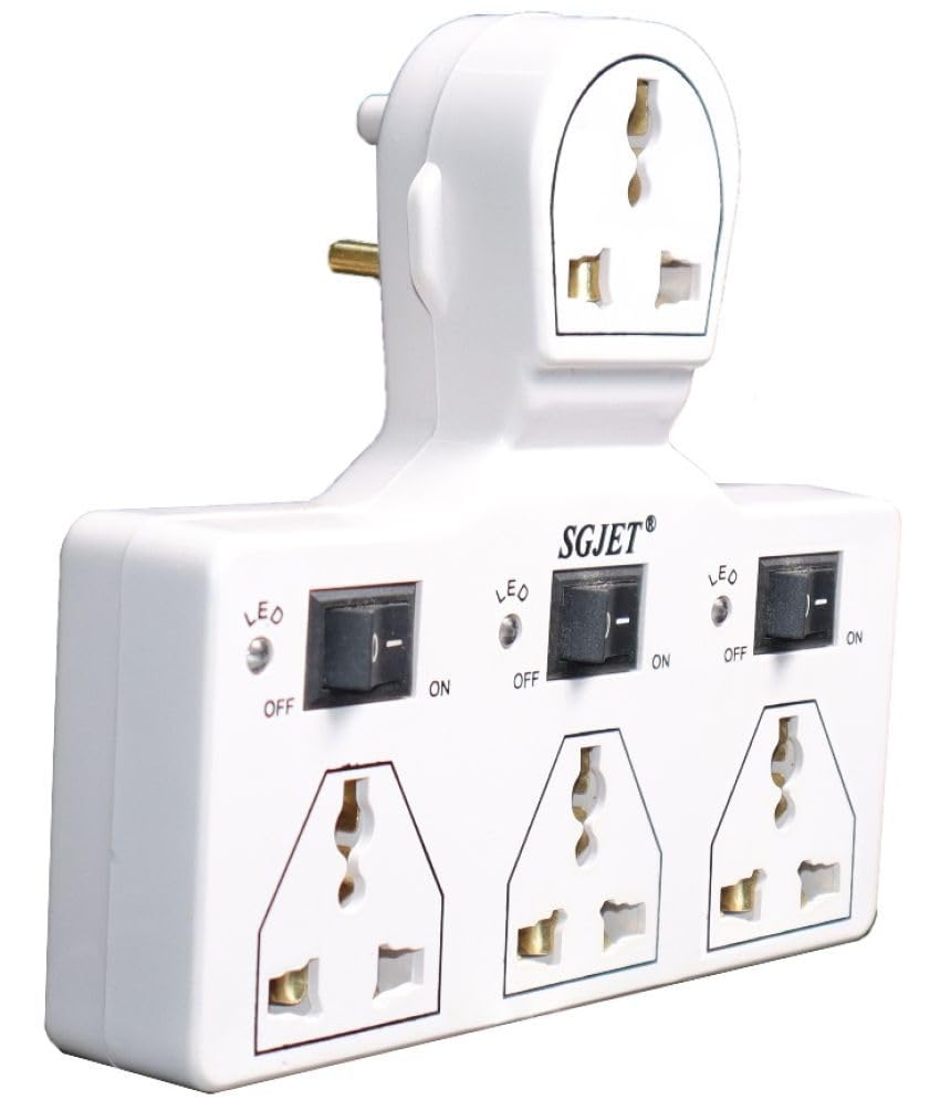 4 Universal Socket 3 Switch Multi Plug Extension Cord 6 A Wihout Wire-image-12