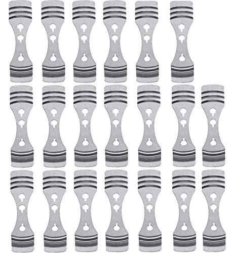 KAHEIGN 20Pcs Metall Kerzendocht Kerzenkernhalter aus Edelstahl Zentriervorrichtungen für DIY Kerzenherstellung (Silber) Cover